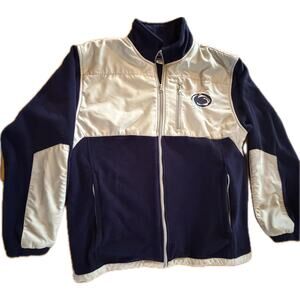Penn State Nittany Lions Jacket Mens L Navy Gray Colorblock Full Zip